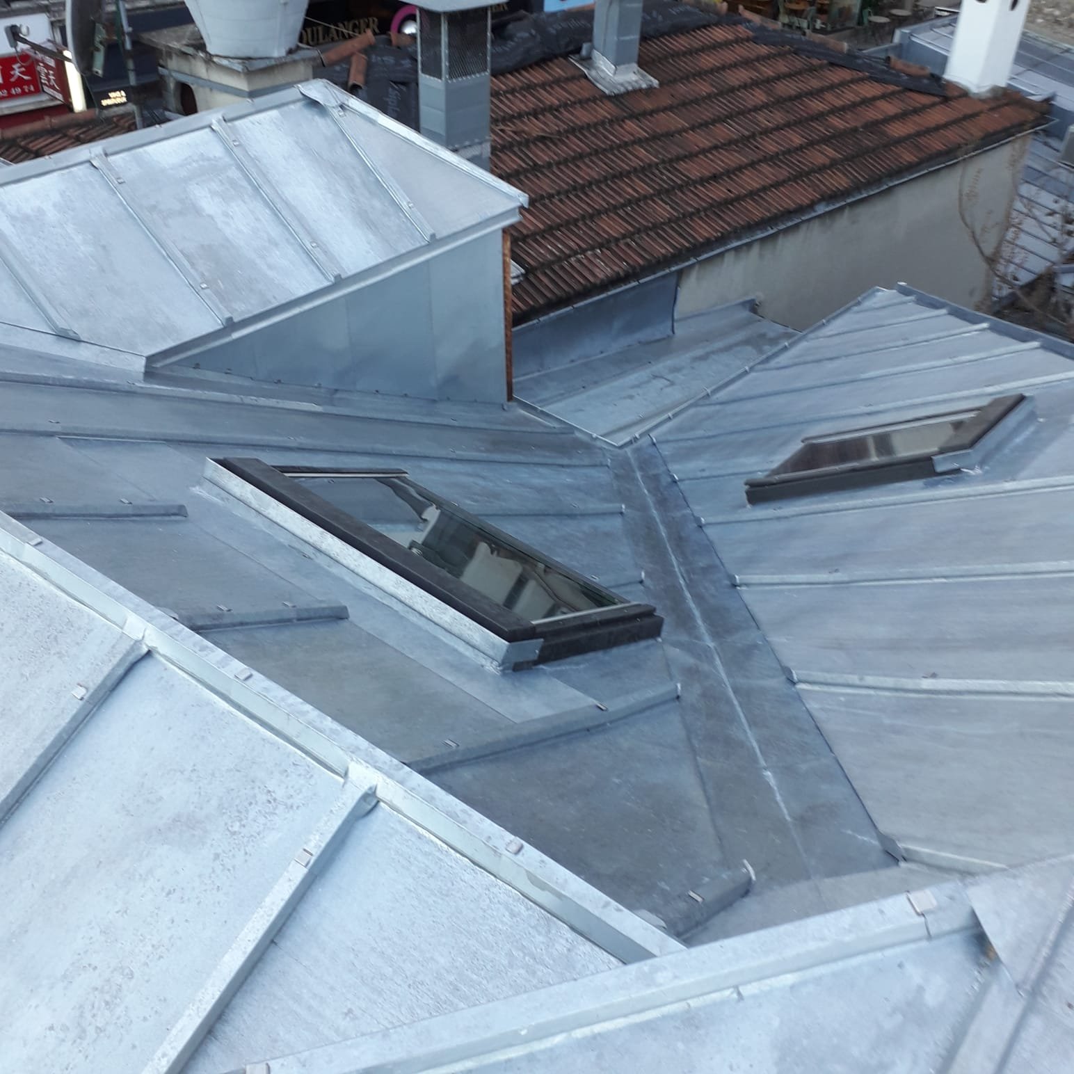 Zinguerie & gouttières à Pégomas — chantier de l’Entreprise Leconte