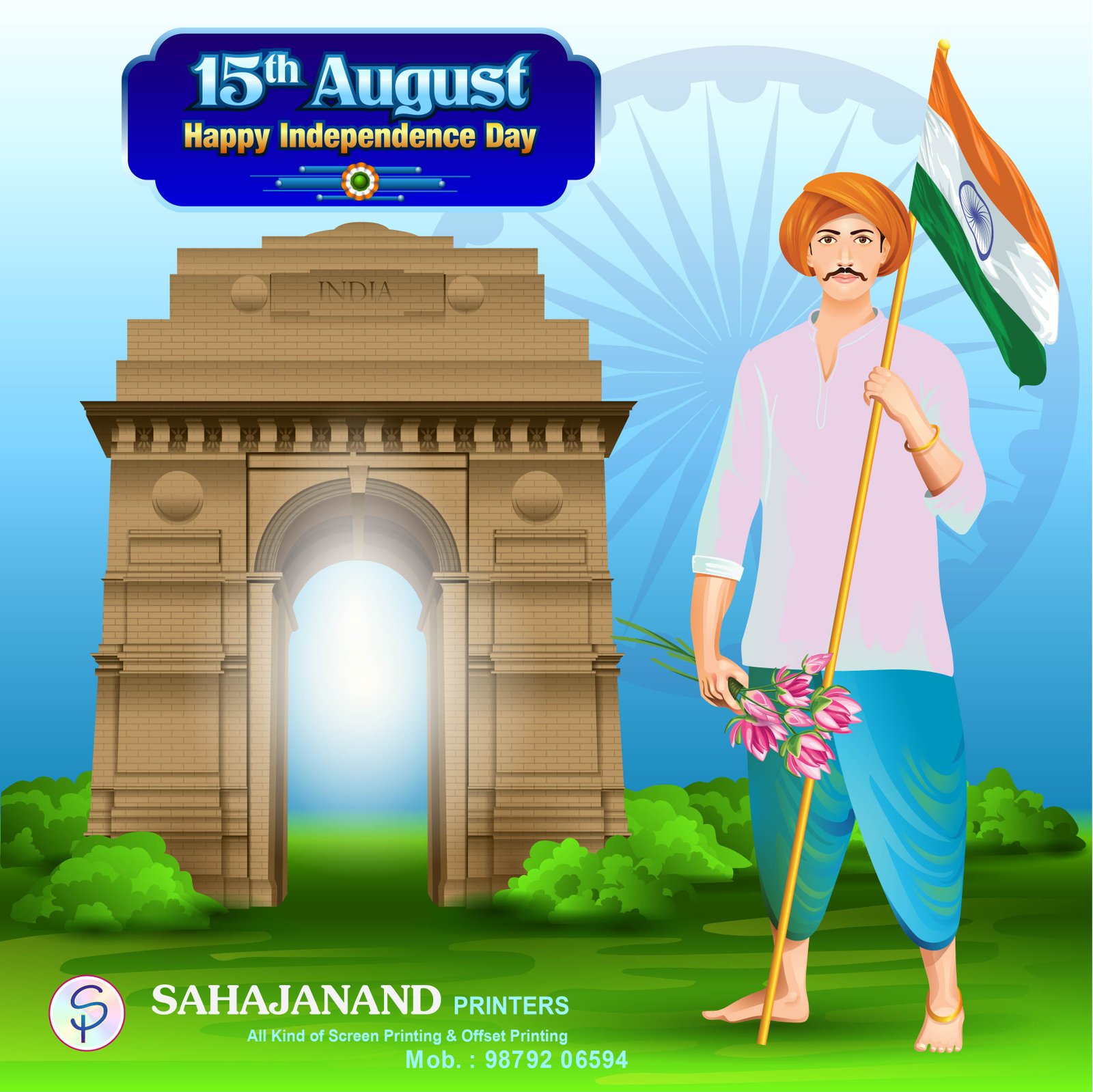 Independence Day Creative — Posters by Sahajanand Printers, Surat