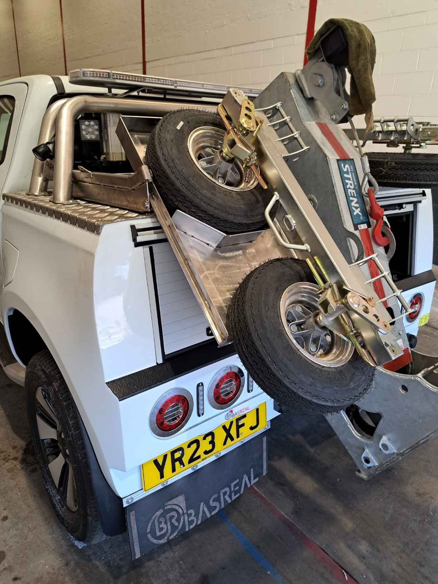 BasReal professional equipment mounted on a truck