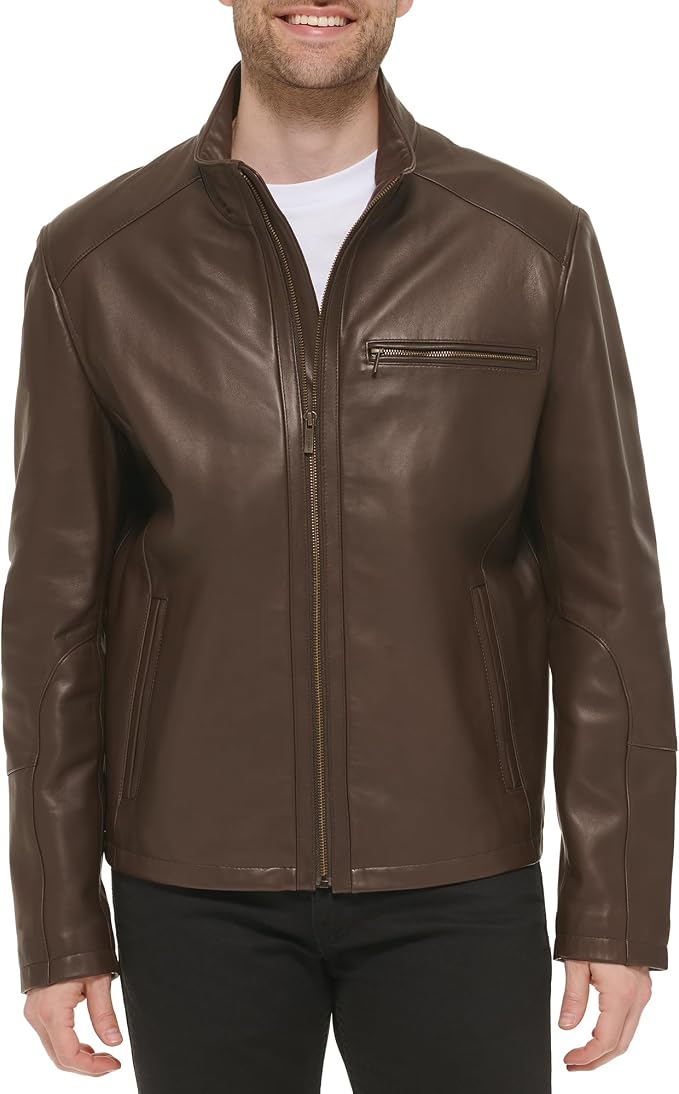 The Cole Haan Lamb Leather Moto, Read Closely