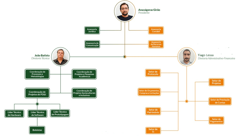 Instituto Iracema organization chart
