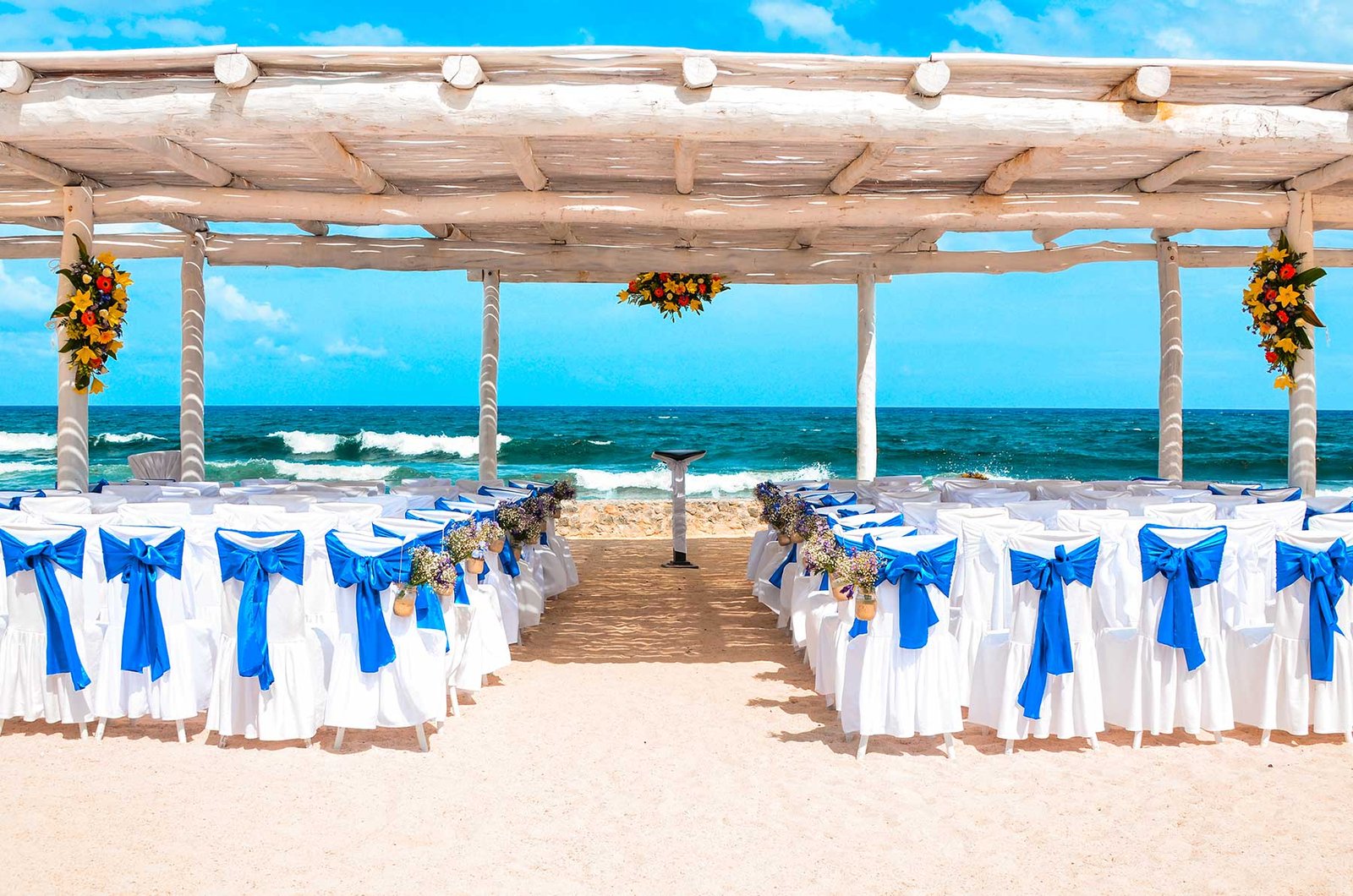 Luxury destination wedding Santorini caldera Greece