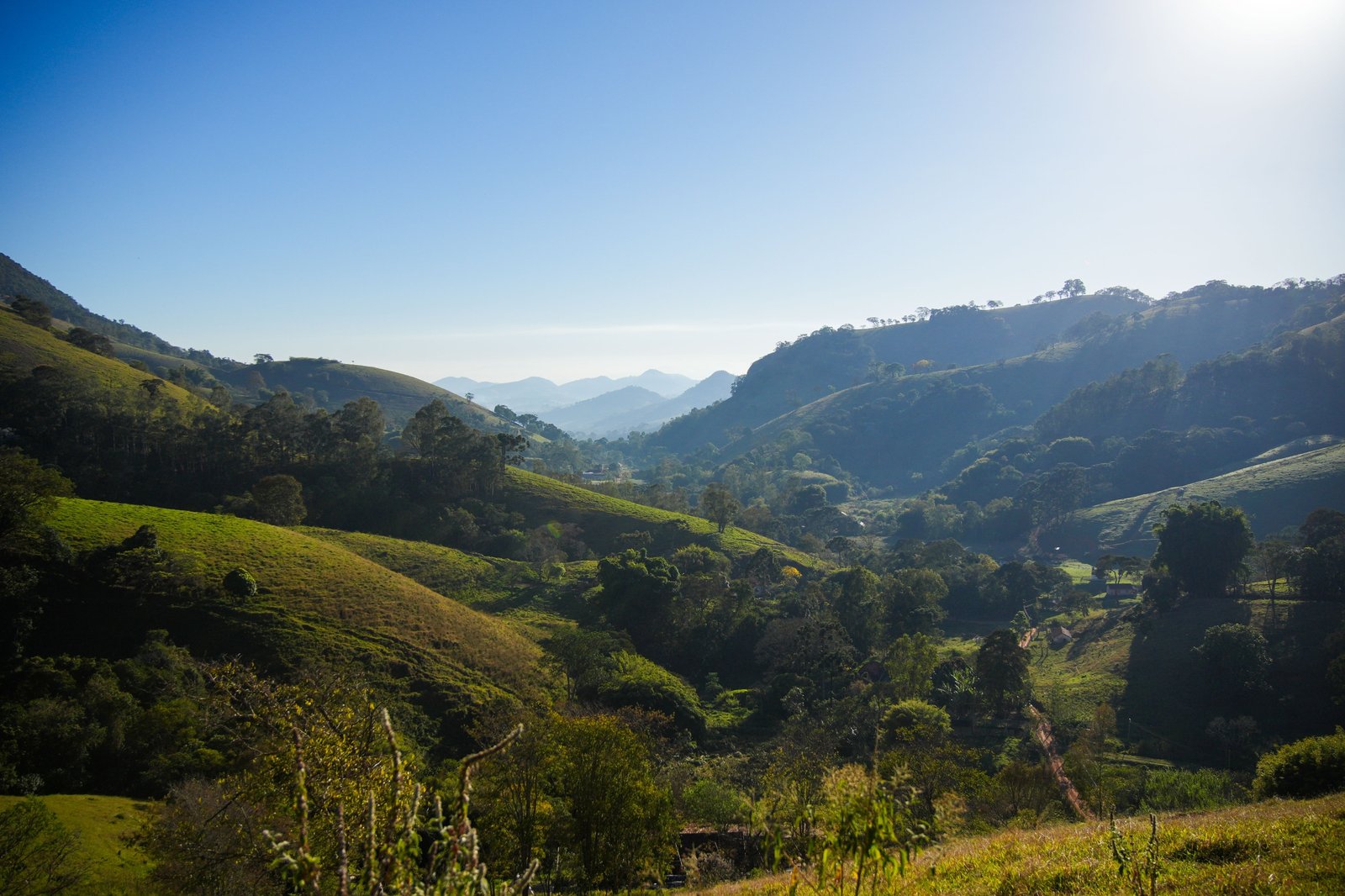 Vale da Mantiqueira visto do sítio