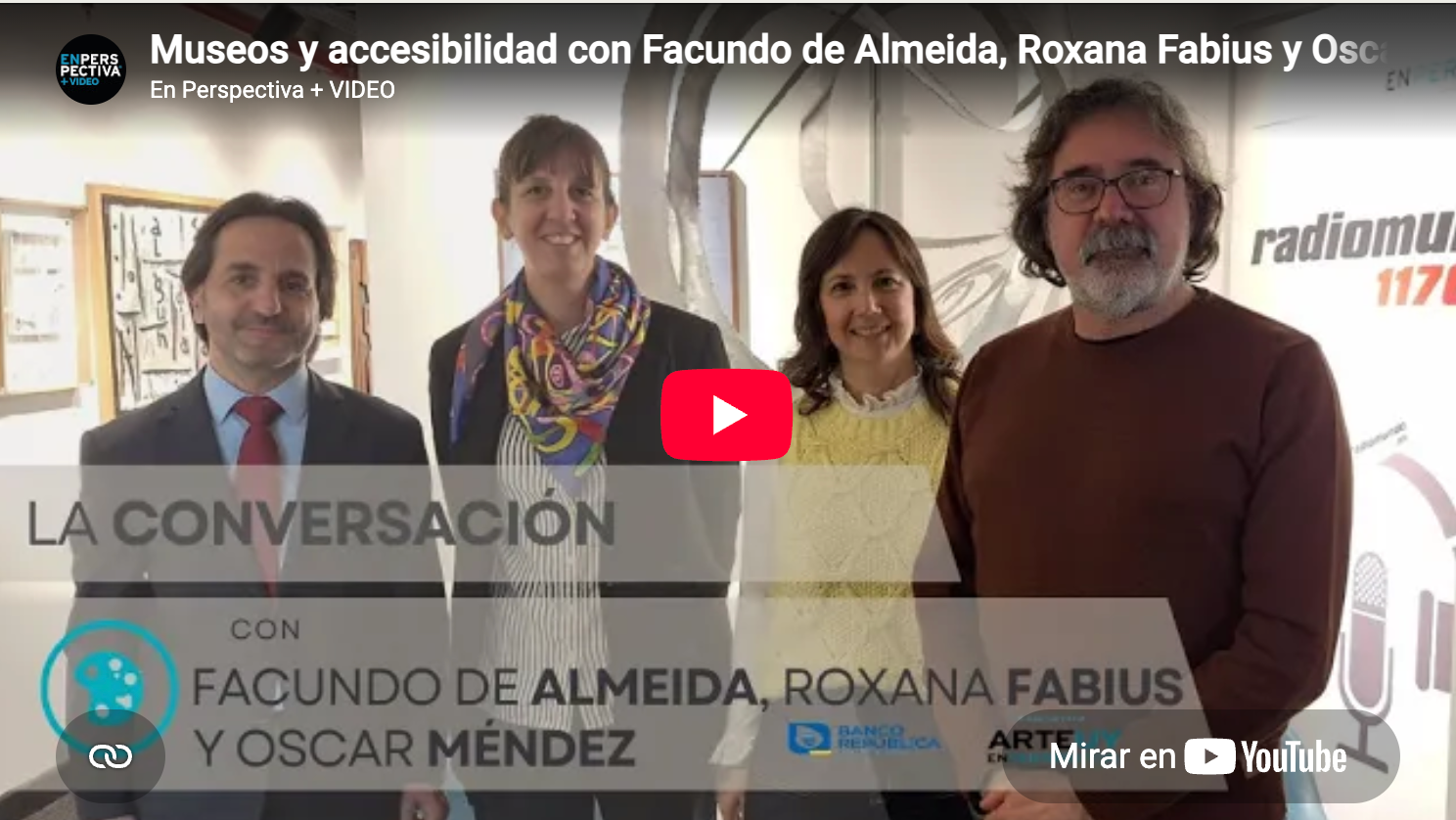 Museos y accesibilidad con Facundo de Almeida, Roxana Fabius y Oscar Méndez