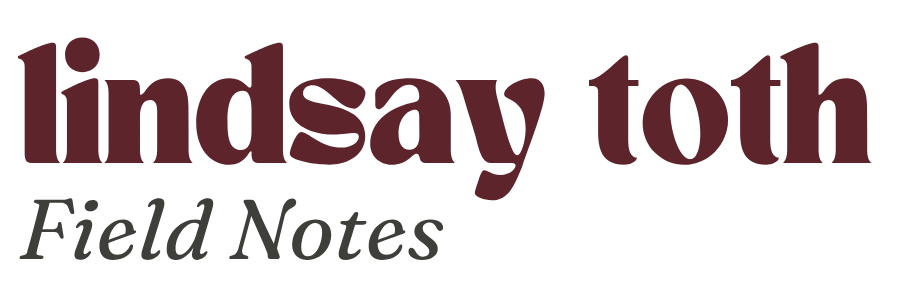 Lindsay Toth: Field Notes
