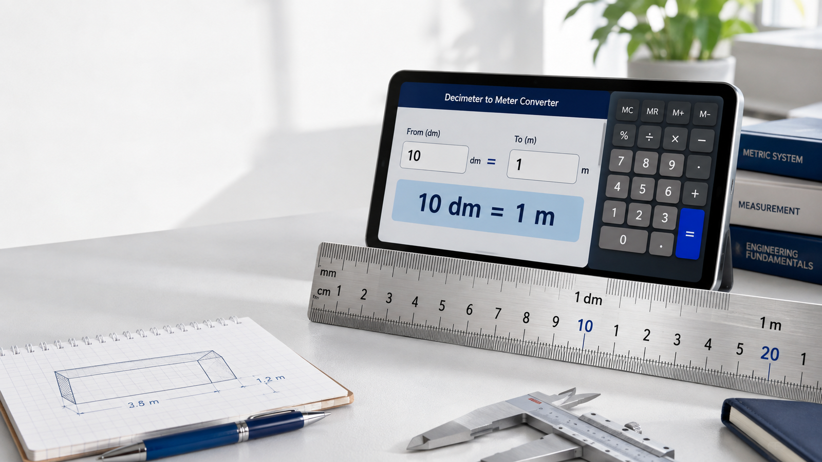 Decimeter to Meter Converter: Convert dm to m Easily