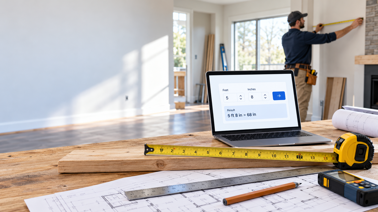 Feet and Inches Calculator: Calculate Measurements Easily