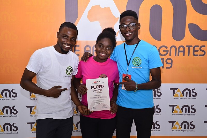Joe Quarcoo with Nkosuo Initiative colleagues recognised for community-impact work.