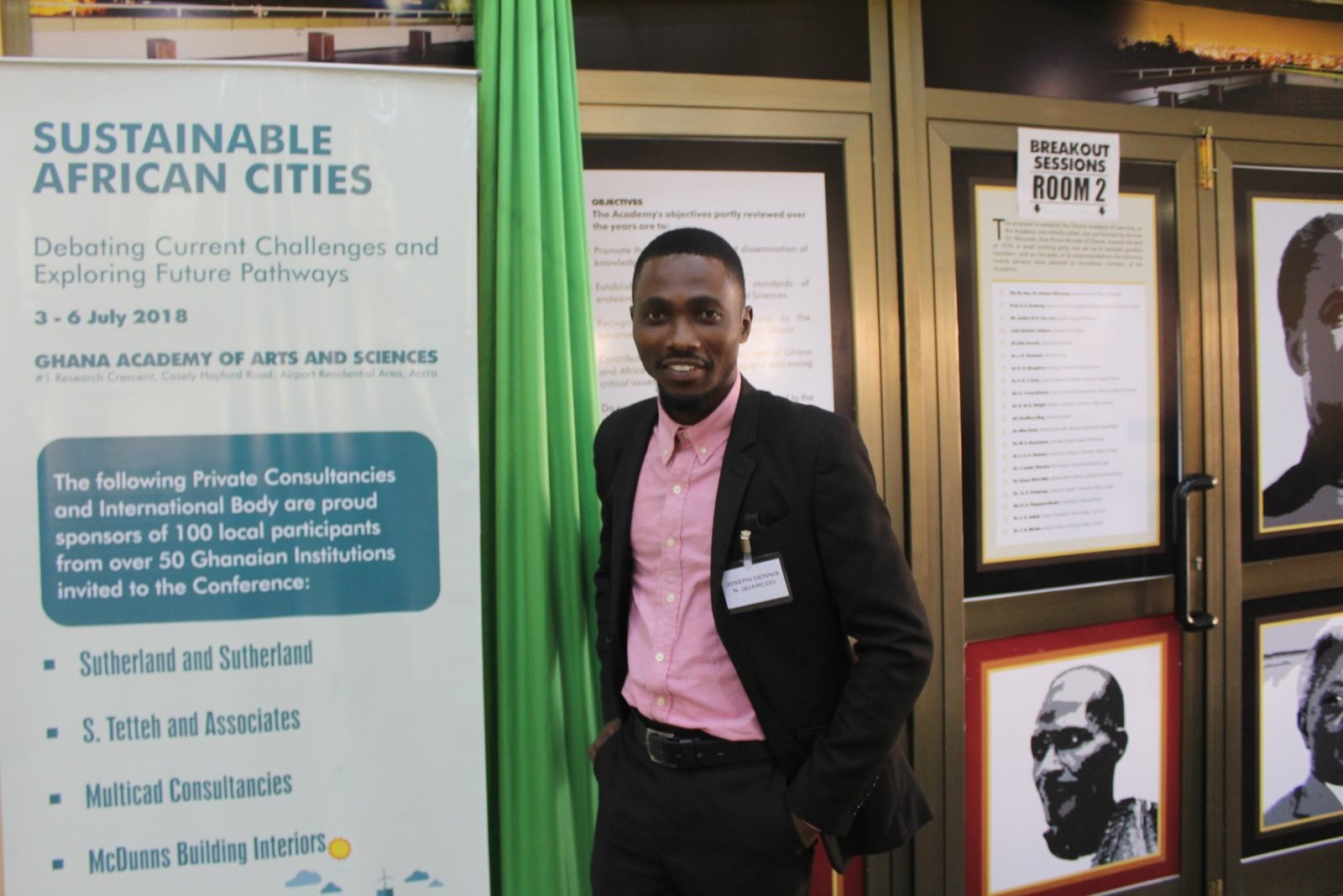 Joe Quarcoo at the Sustainable African Cities conference in Accra.