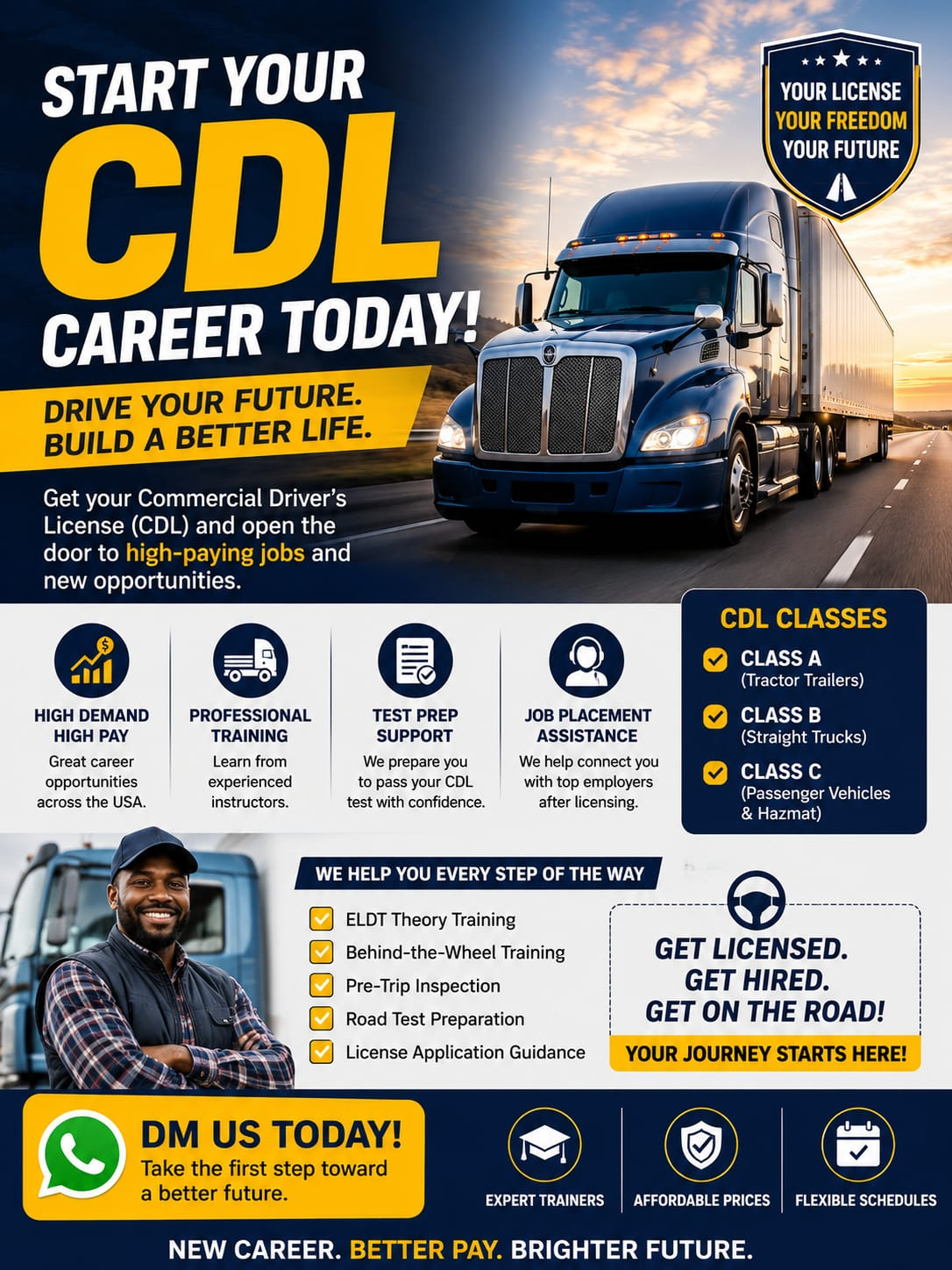 CDL License exam preparation