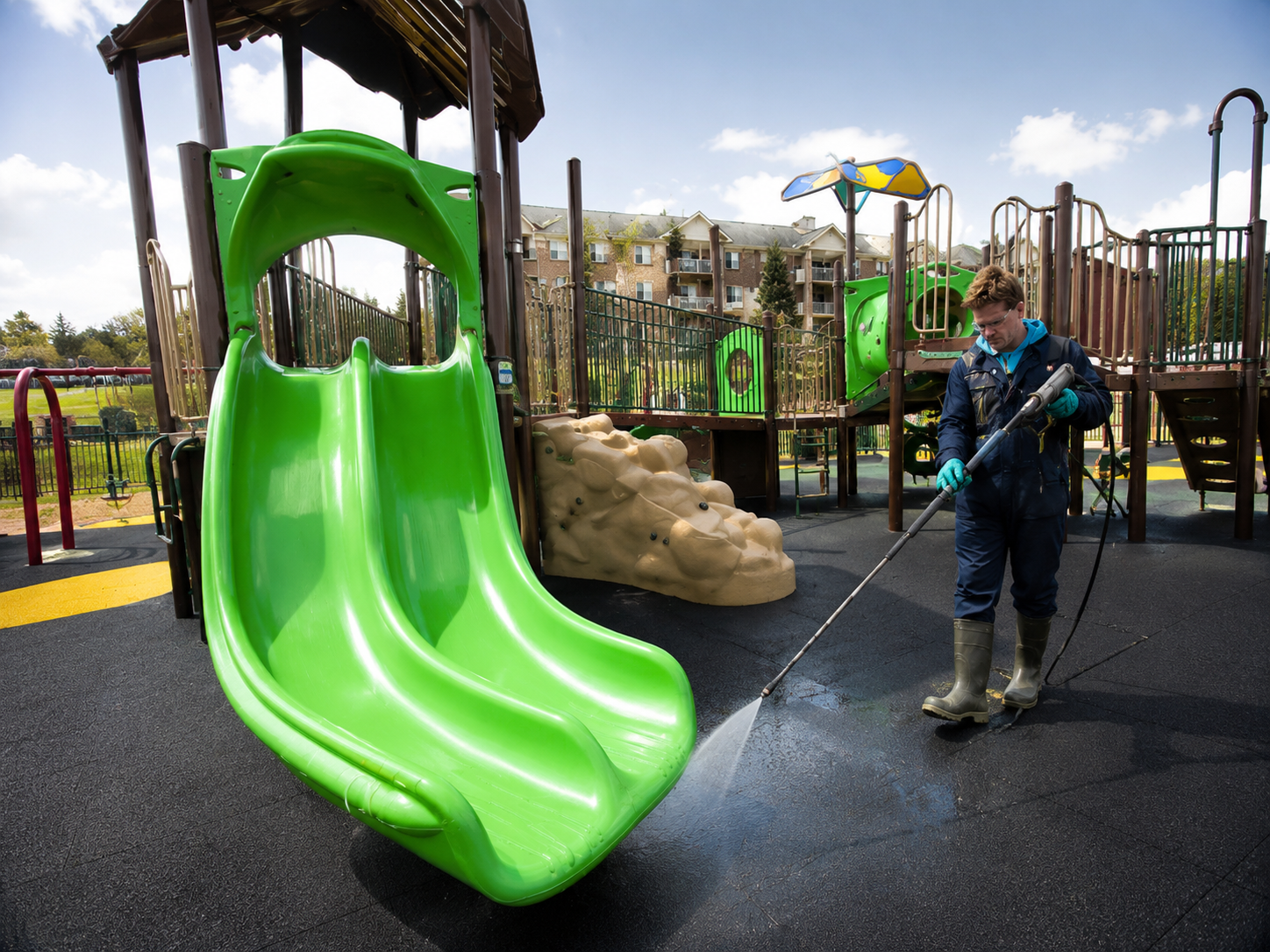 Playground spills & buildup