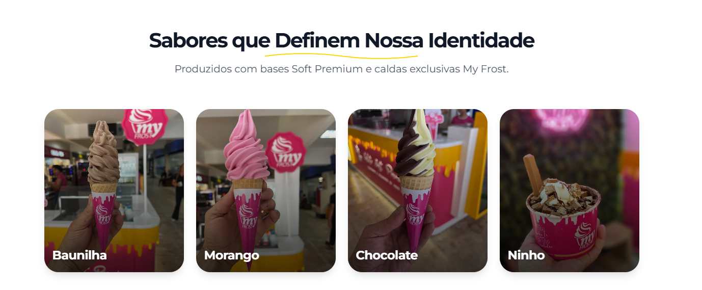 Processo de qualidade dos insumos My Frost Sorveterias