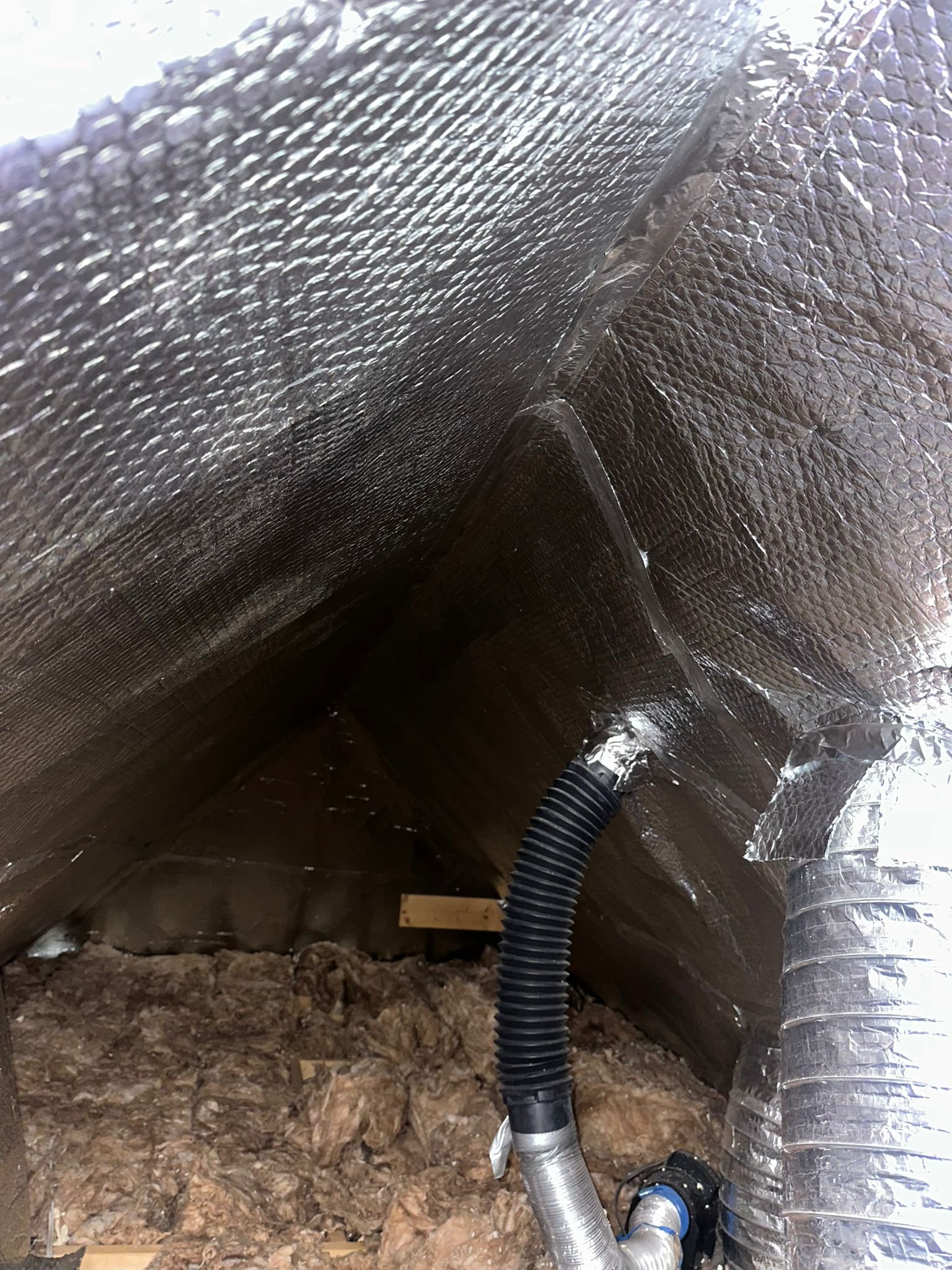 Super foil multifoil insulation installed in a loft