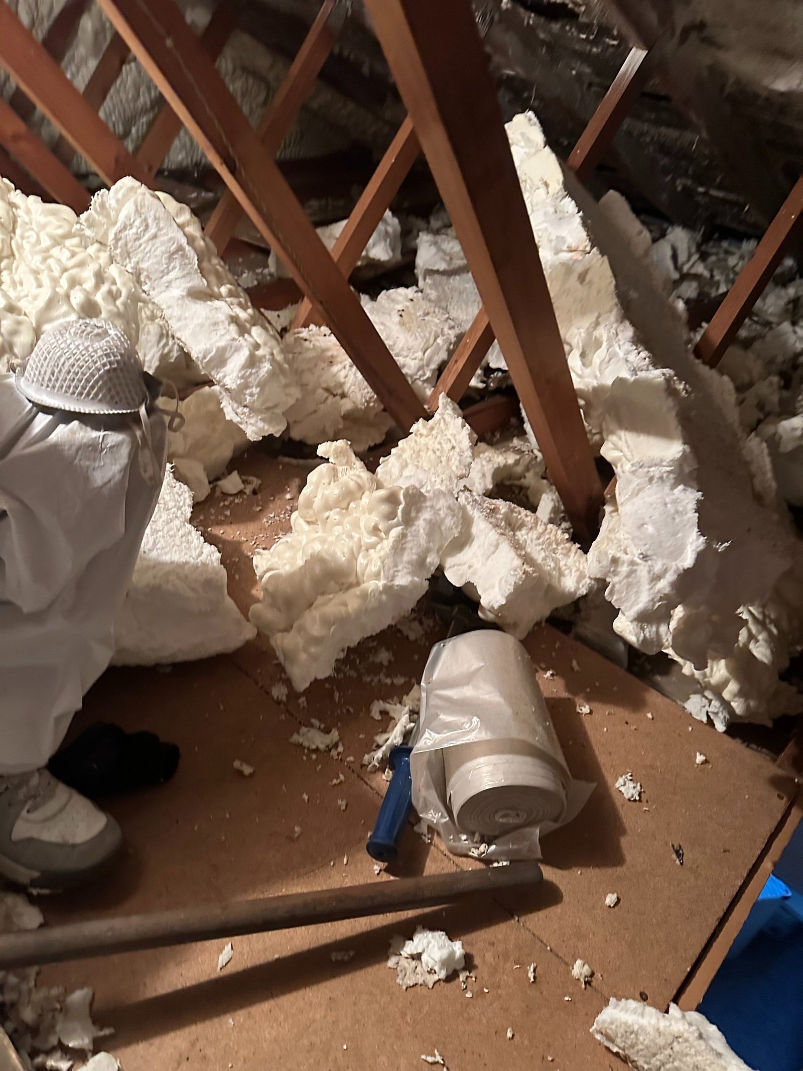 Spray foam removal work, photo 3 of recent projects