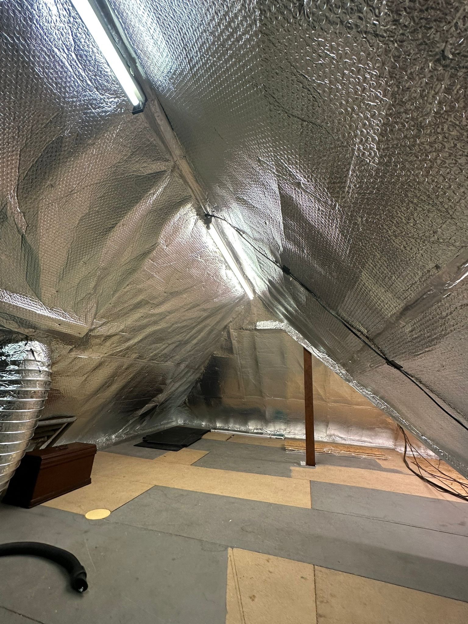 Multi-layer SuperFOIL insulation fitted in a loft