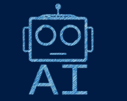 Friendly AI Robot representing Scratch programming for kids