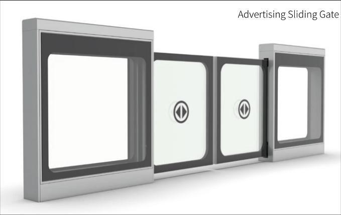 Advertising Sliding Gate