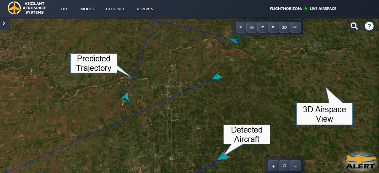 Live 3D Airspace View