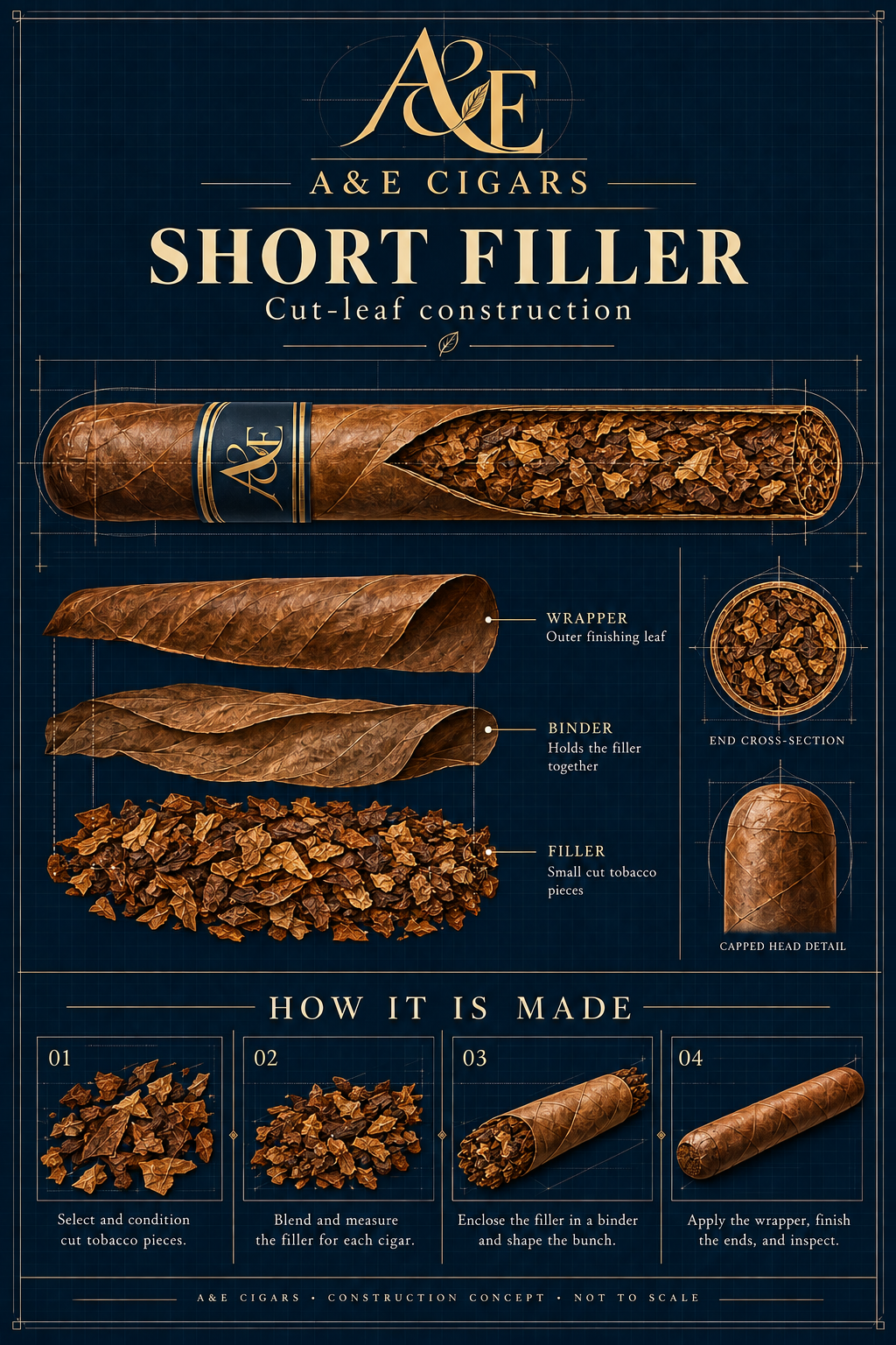 Short filler construction diagram