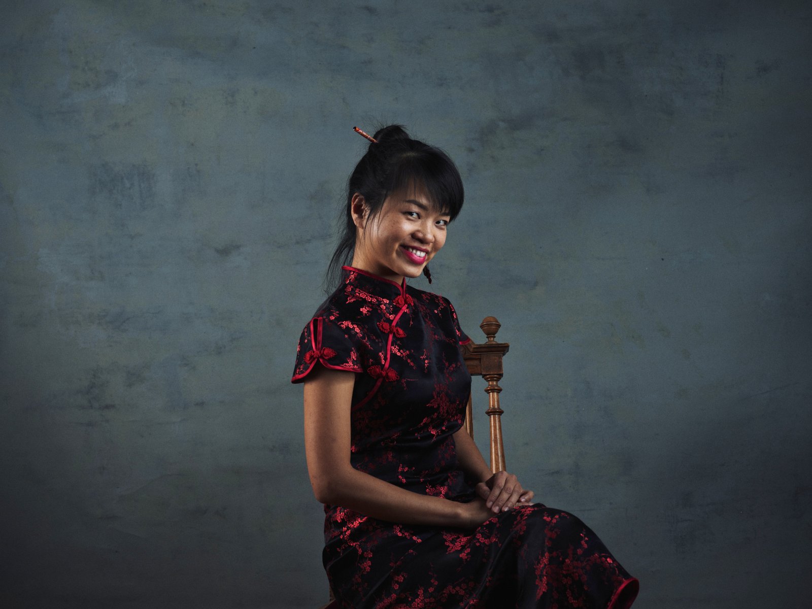 Porträt von Chiao-Hua Chang, Erhu