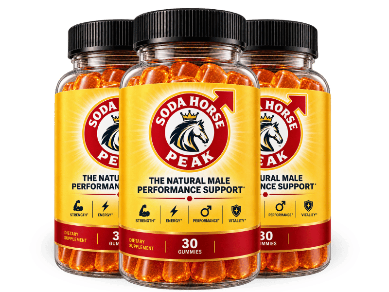 3 Bottles of Soda Horse Peak gummies