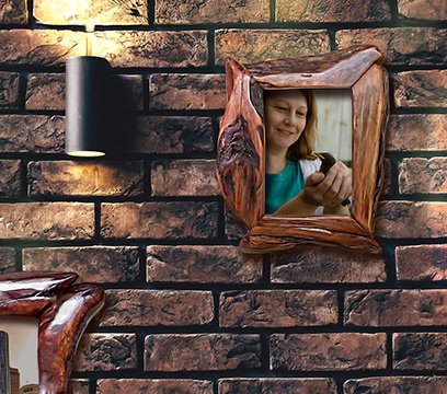 Wood frames for wall display