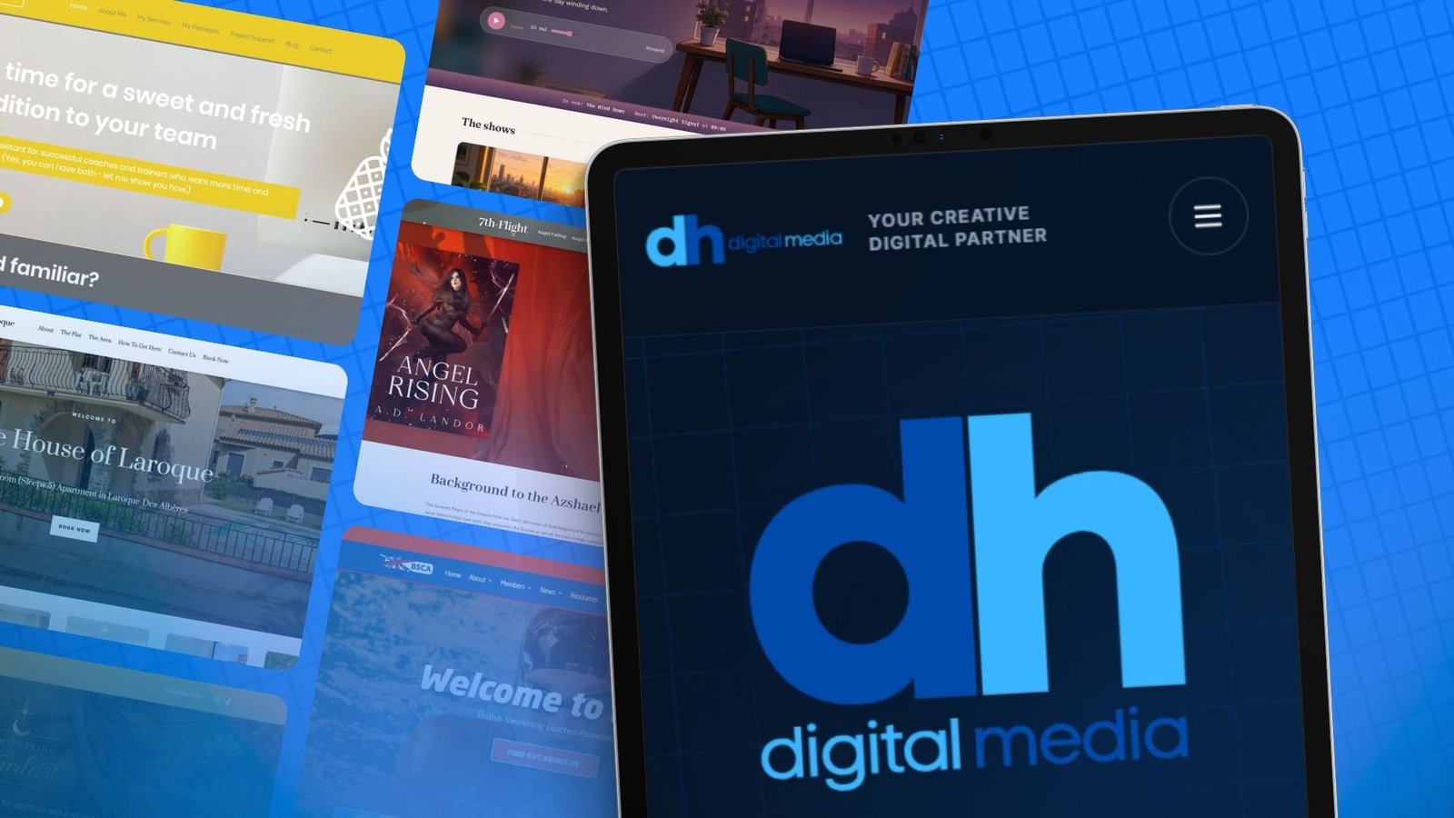 DH Digital Media creative services collage
