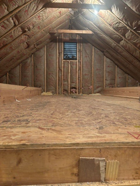 Clean, empty attic space after professional junk removal