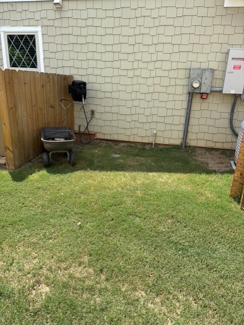 Backyard cleared and cleaned after junk removal