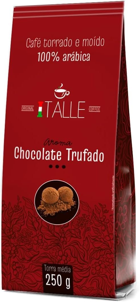 Café Torrado e Moído Café Aroma Chocolate Trufado Italle, 250 g, 100% Arábica