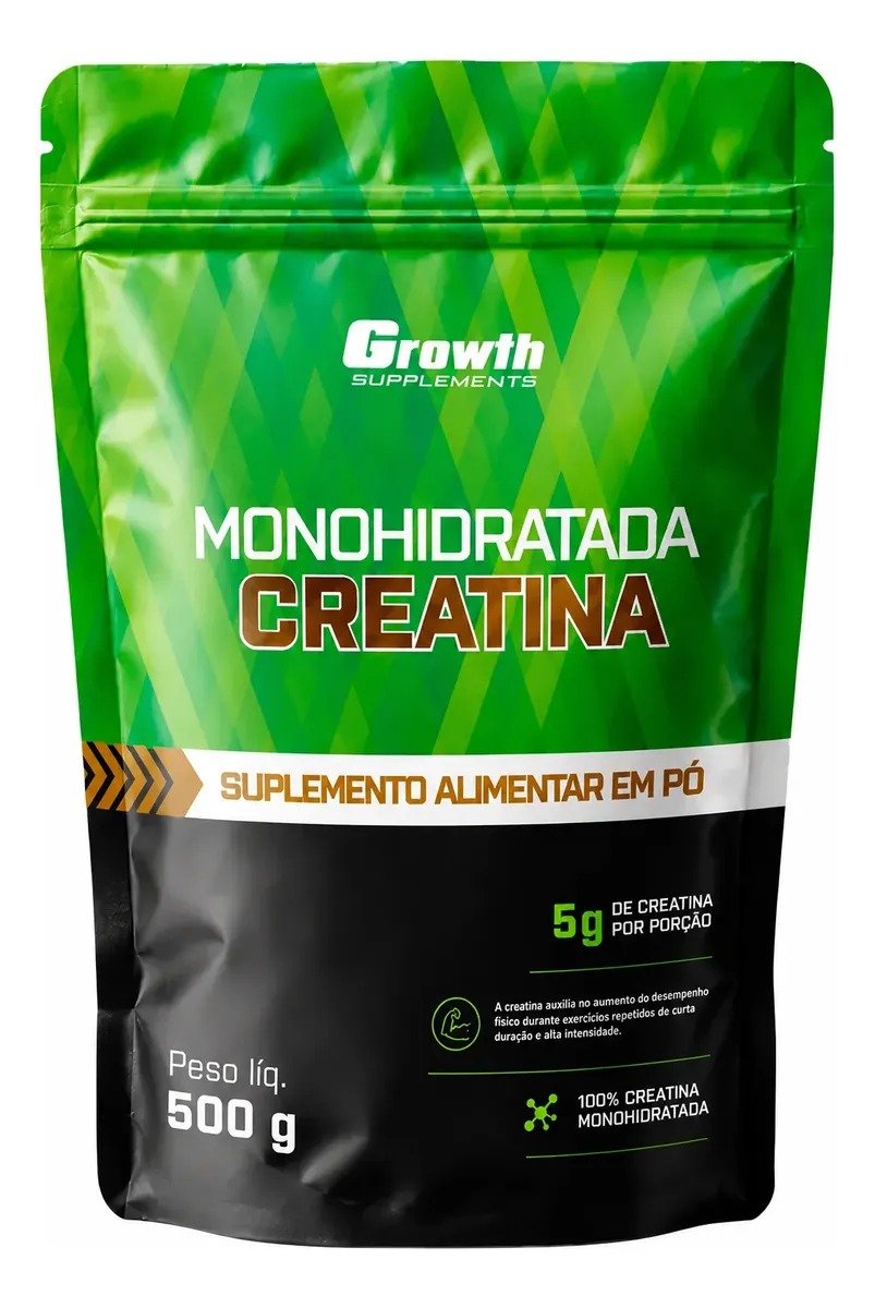 Creatina Monohidratada 500 g Pouch, Growth Supplements