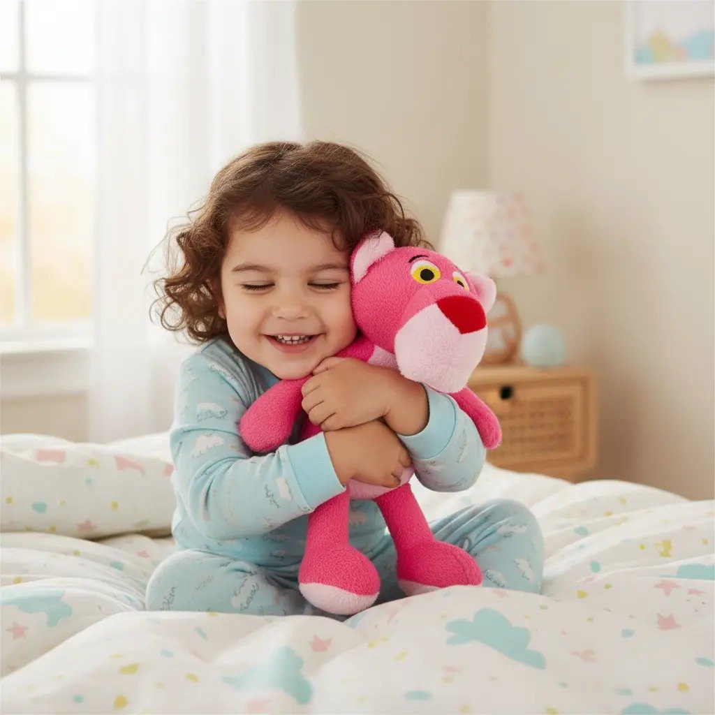 Pantera Cor-de-Rosa, bichinho divertido de pelúcia