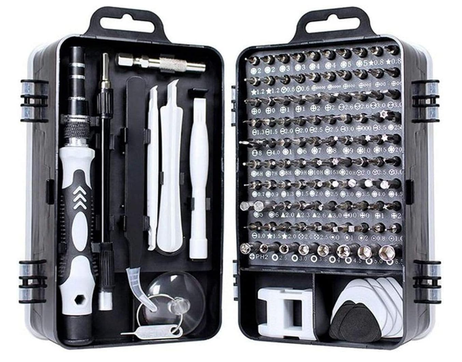 Conjunto de Chaves de Fenda de Precisão 115 em 1 – Kit de Ferramentas de Reparo