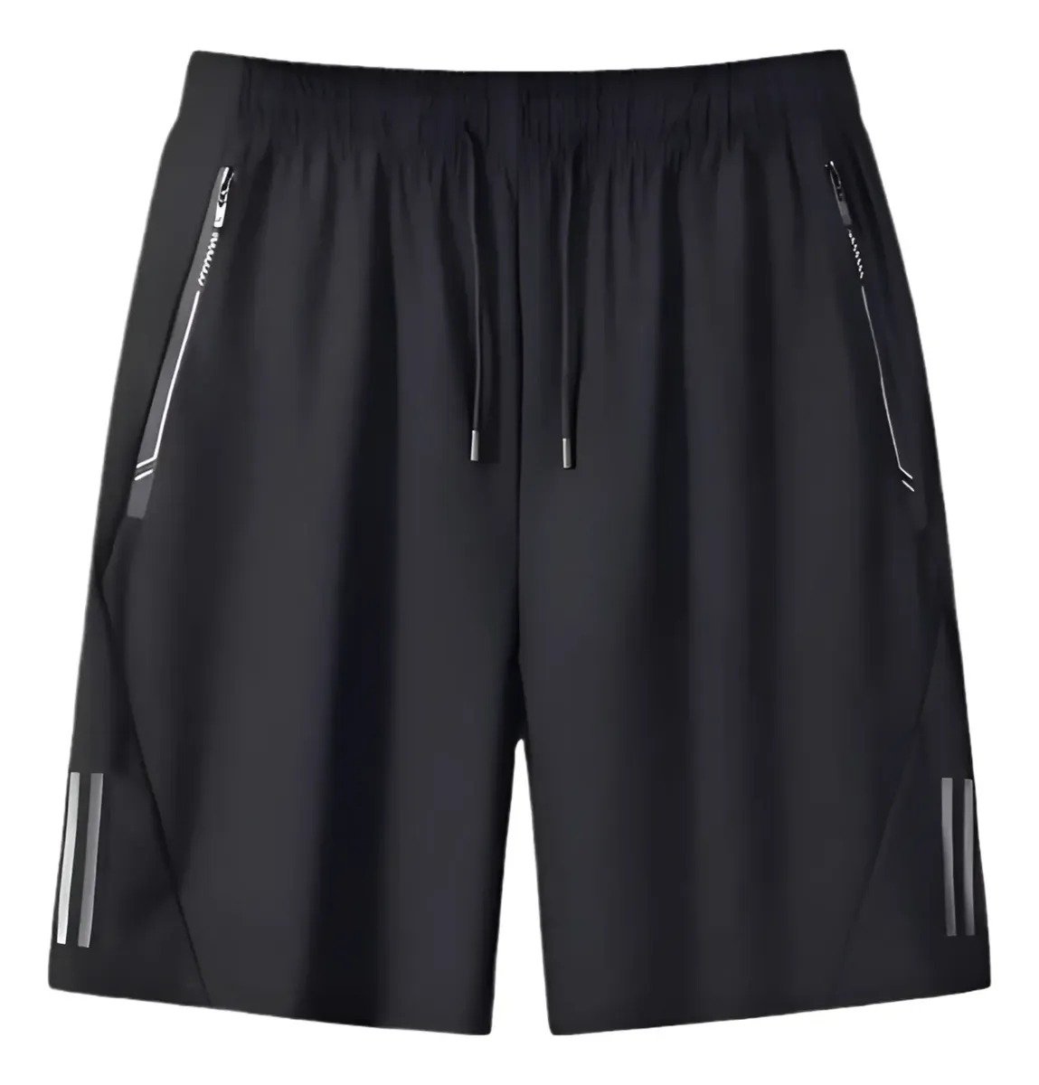 Short Masculino, Bermuda com 2 Bolsos e Zíper, Secagem Rápida