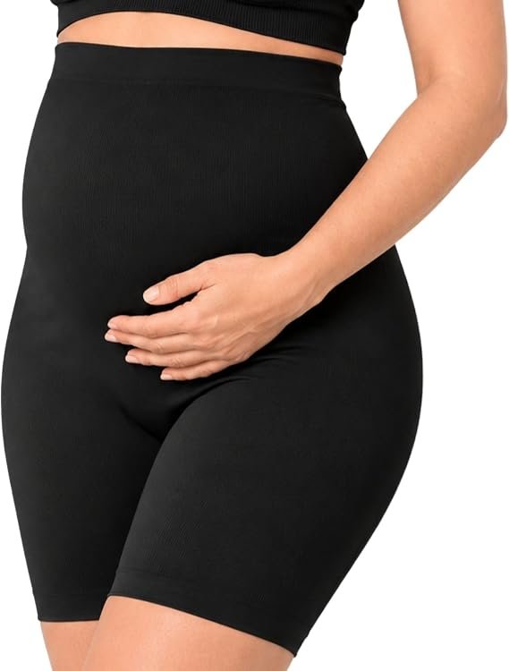 Short Gestante Trifil, Bermuda de Alta Sustentação Modeladora, sem Costura e com Cós Alto