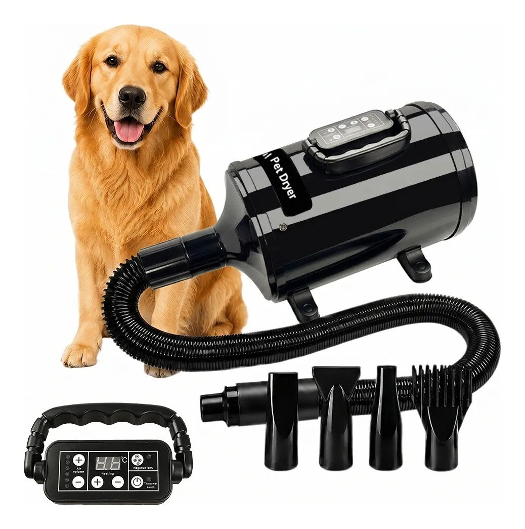 Secador Profissional para Pets 4.500 W, com Tela LCD e Íons Negativos