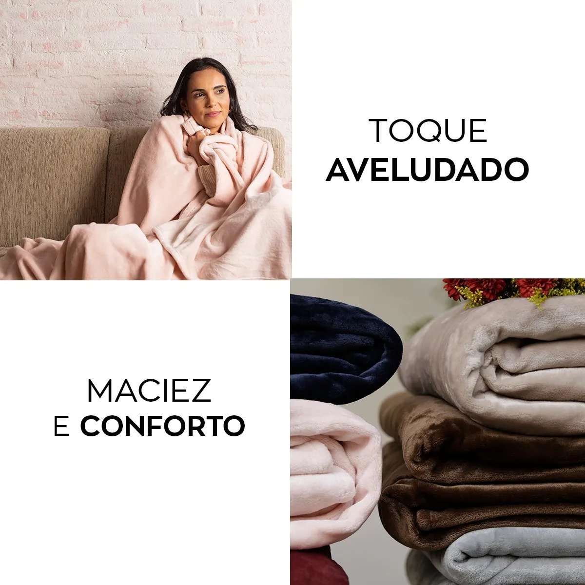 Cobertor Camesa Neo Velour Aveludado, solteiro, 150 × 220 cm