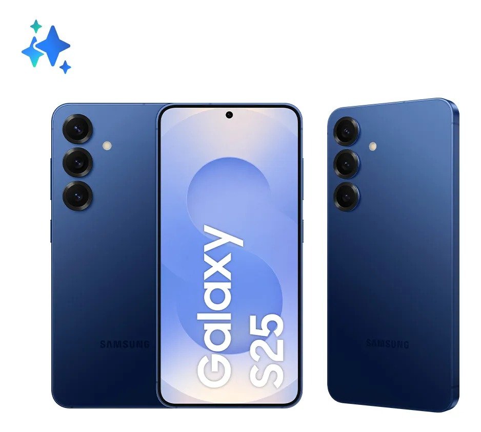 Samsung Galaxy S25 5G, 256 GB, 12 GB de RAM, câmera tripla, azul-marinho