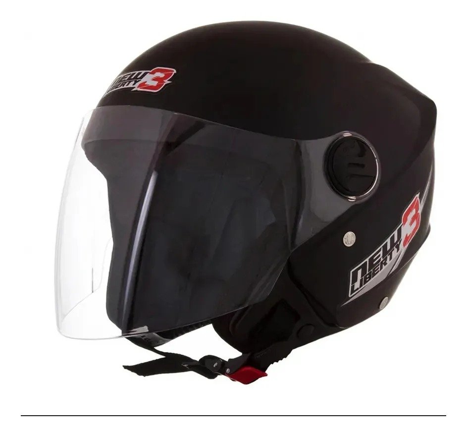 Capacete New Liberty Three 60 Preto Fosco Pro Tork
