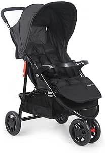 Cosco Kids Carrinho de Bebê Toffy, Preto Absoluto
