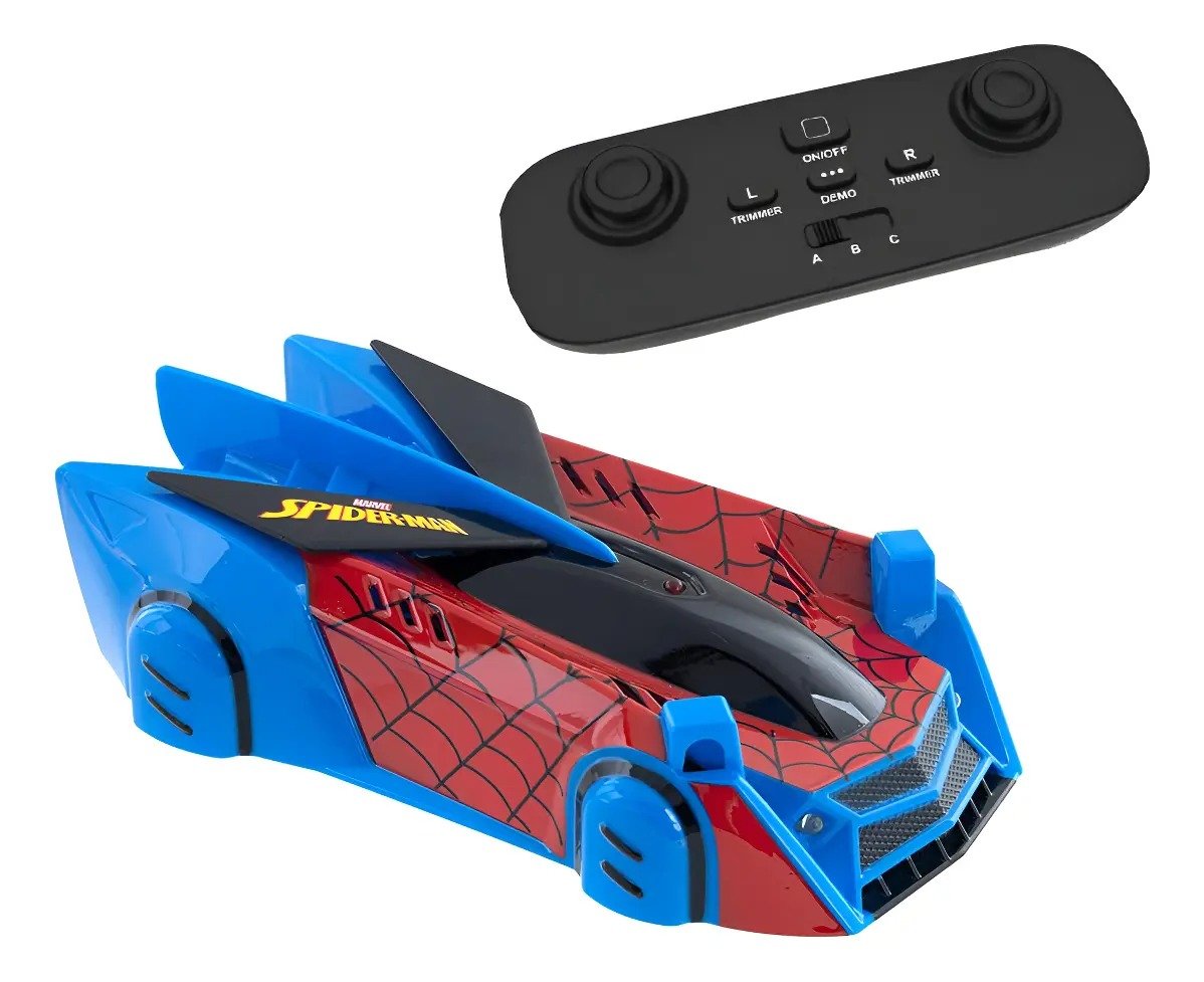 Carro de Controle Remoto Spider-Man Web Climber, Candide