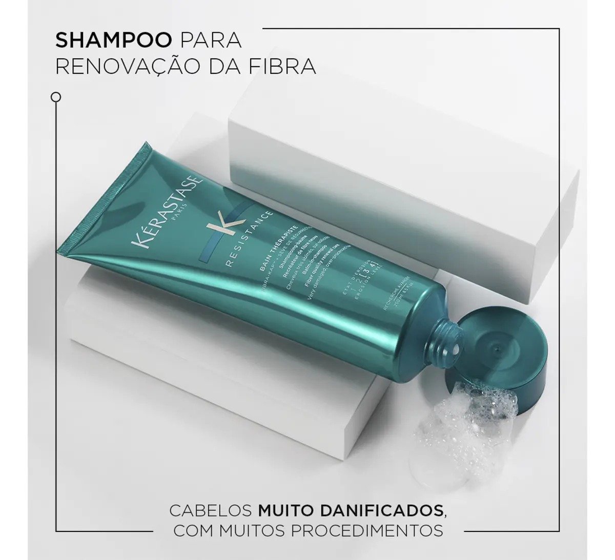 Kérastase Résistance Thérapiste, Shampoo para Reparação Intensa, 250 ml
