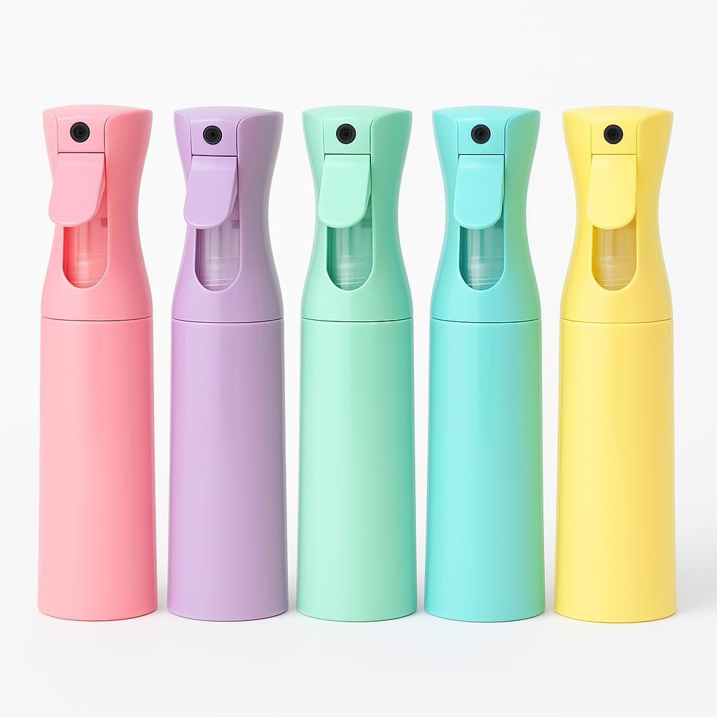 Borrifador Spray Contínuo de Névoa, 200 ml, para cabelo e uso profissional, cores sortidas