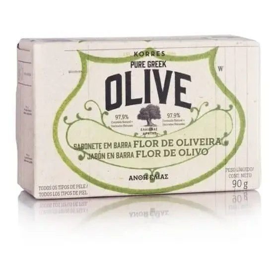 Korres Pure Greek Flor De Oliveira Sabonete Em Barra 90g