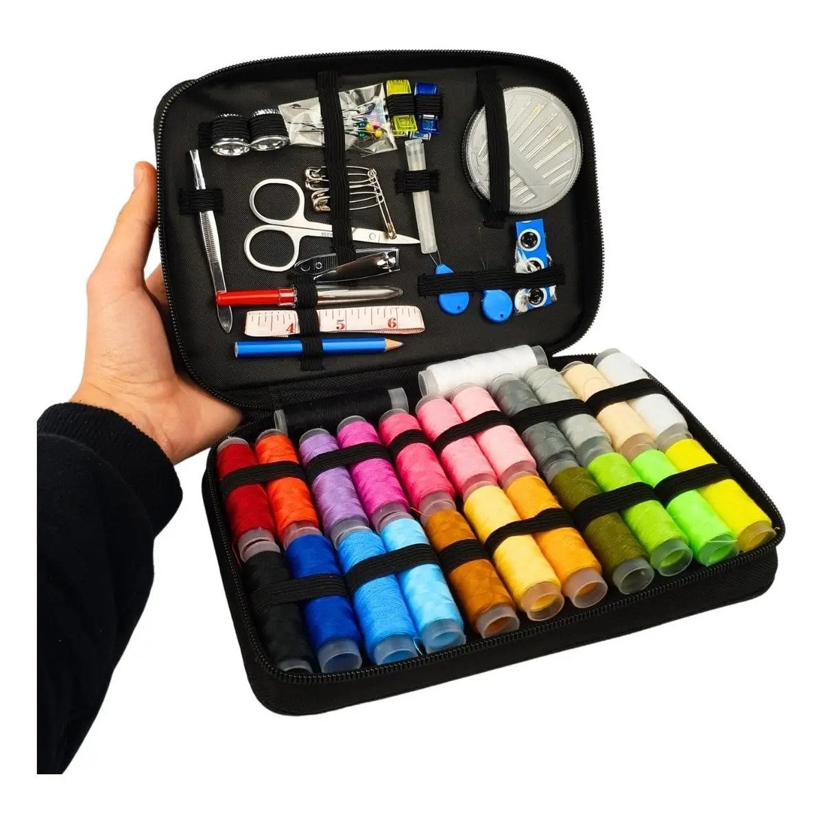 Kit de Costura e Linhas com 96 Peças – Completo – Nybc