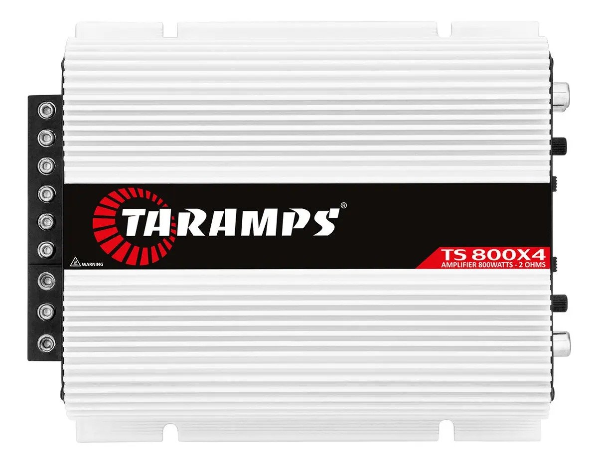 Amplificador Taramps TS 800x4, 800W, 4 canais para som automotivo