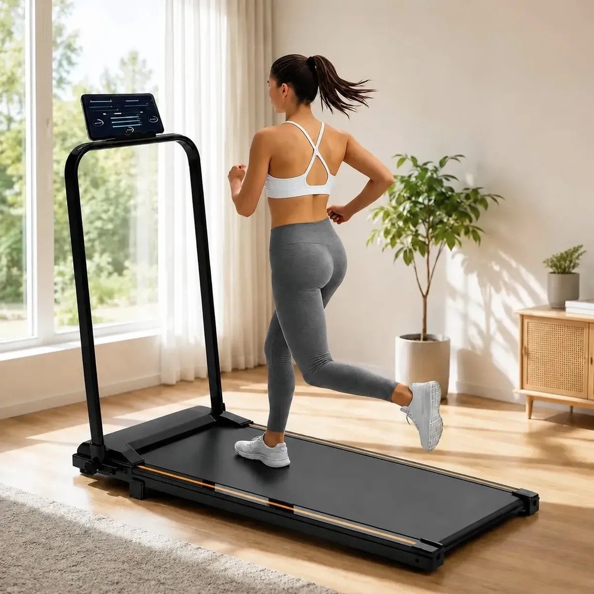 Esteira Ergométrica Elétrica Dobrável com Bluetooth e aplicativo Fitshow