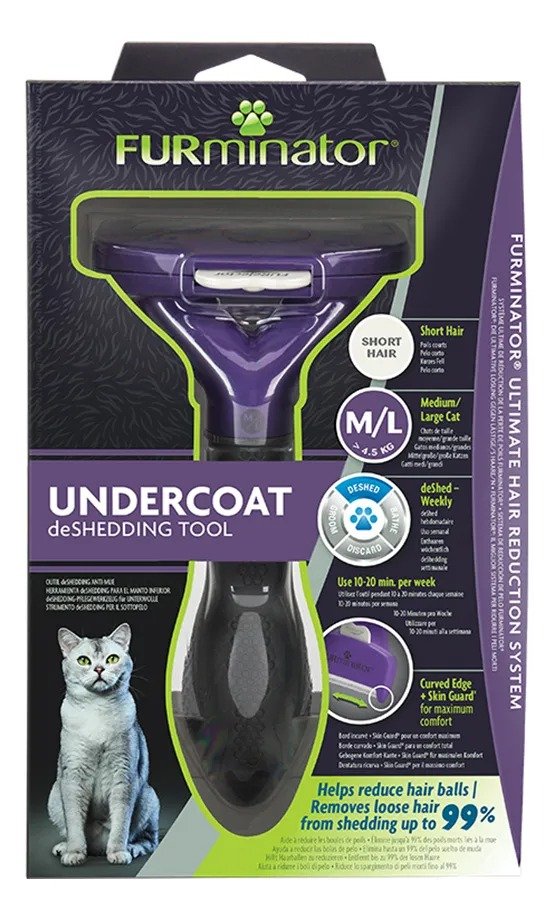 Escova Furminator Gatos M/G + Brinde