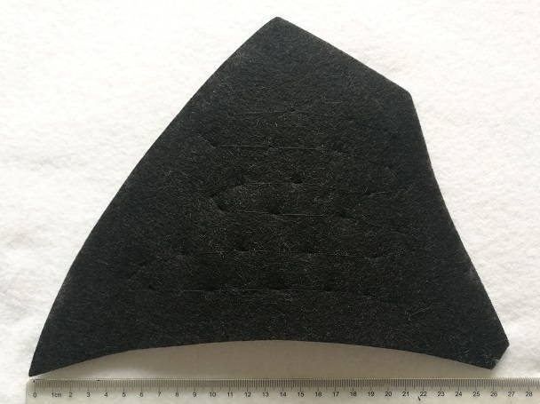 Built-in tailored shoulder pad for set-in sleeve jacket — Front view