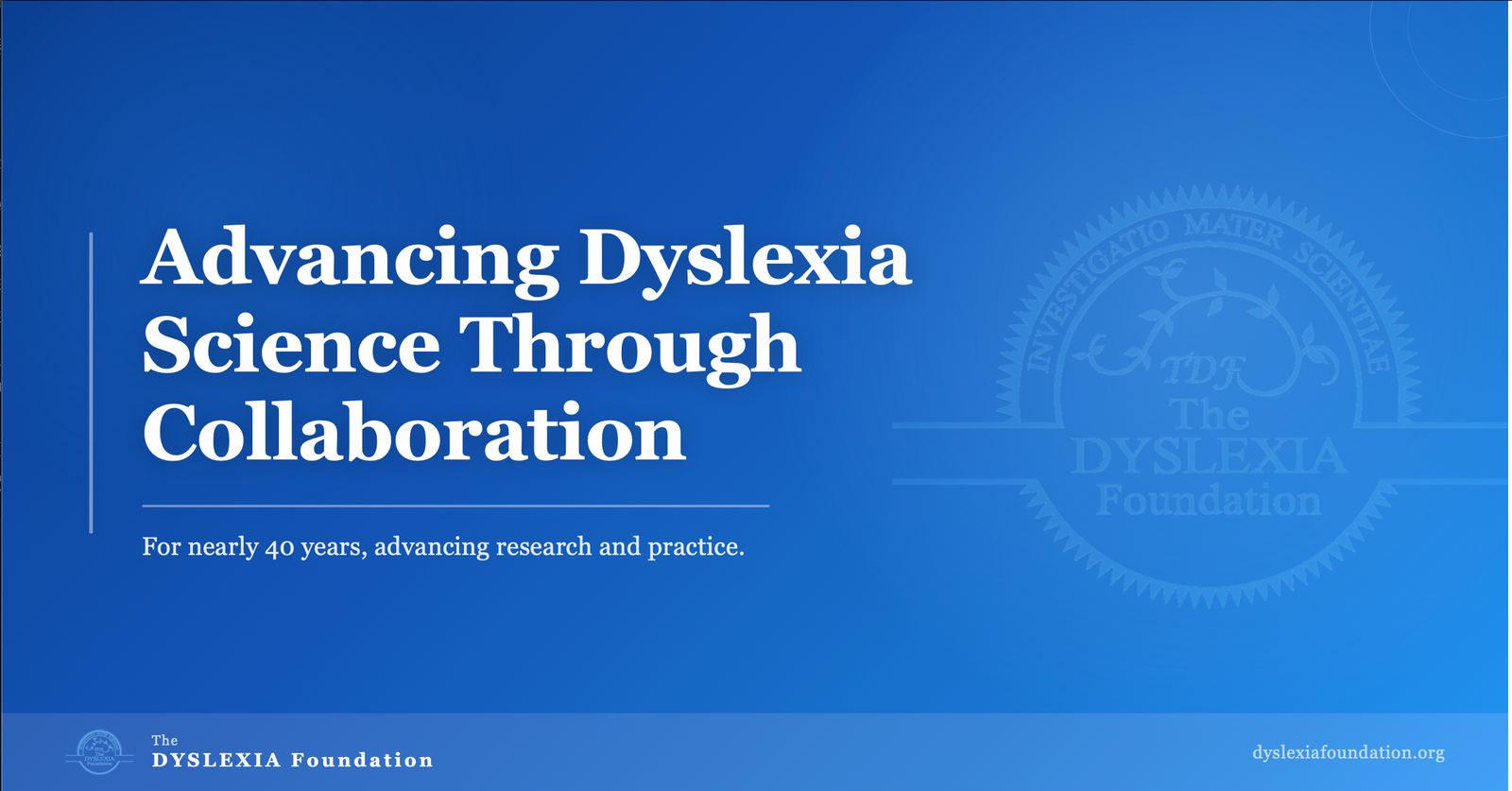 Dyslexia Foundation Inc logo